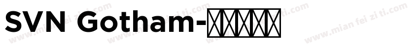 SVN Gotham字体转换
